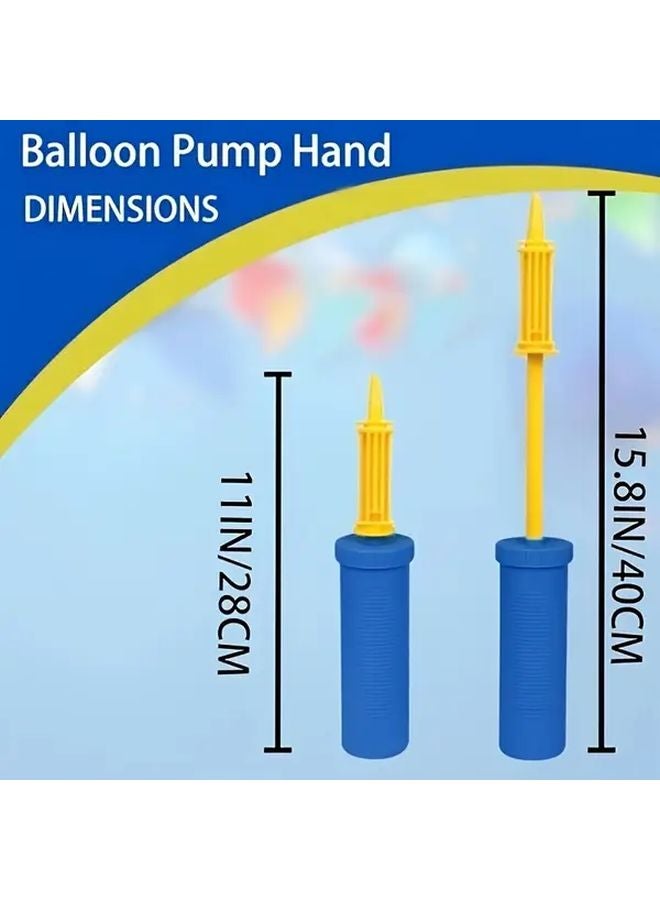 2pcs Blue Manual Air Pump For Sports Balls Tires Toys Portable Hand Pump - Image 3